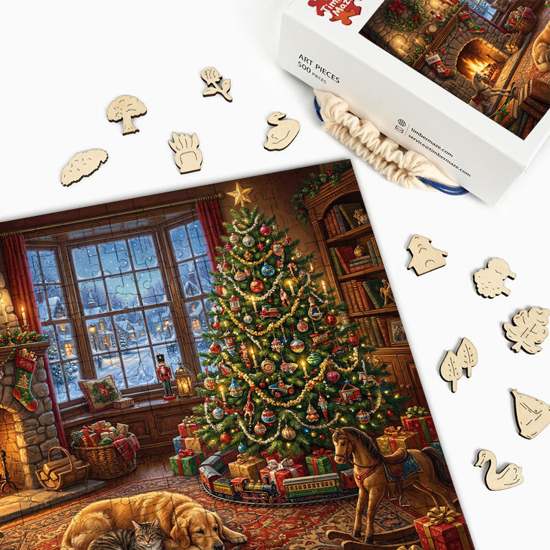 Home for Christmas - Wooden Jigsaw Puzzle