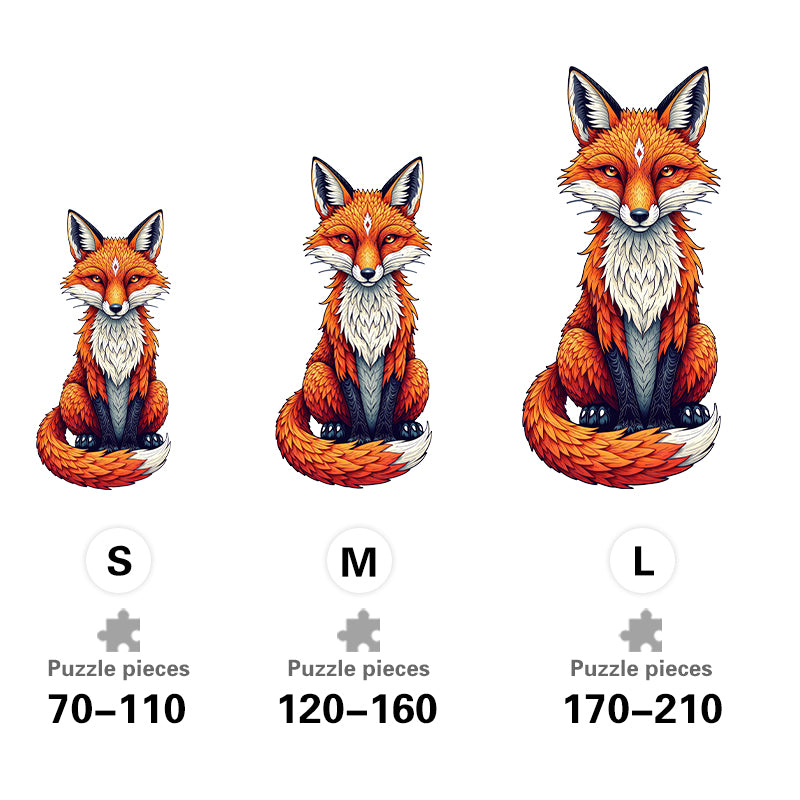 The Gilded Fox - Wooden Jigsaw Puzzle