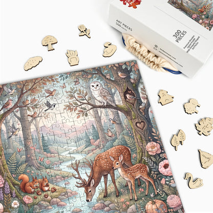Woodland Harmony - Wooden Jigsaw Puzzle