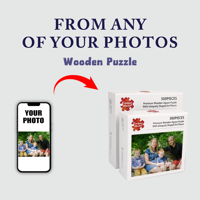 Personalized Photo Happy Family Wooden Puzzles