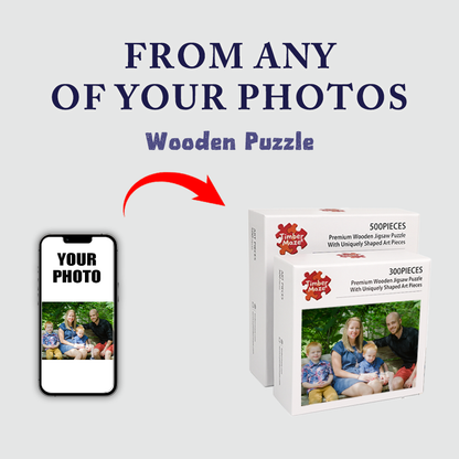 Personalized Photo Happy Family Wooden Puzzles