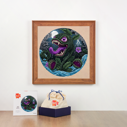 Abyssal Bloom - Wooden Jigsaw Puzzle
