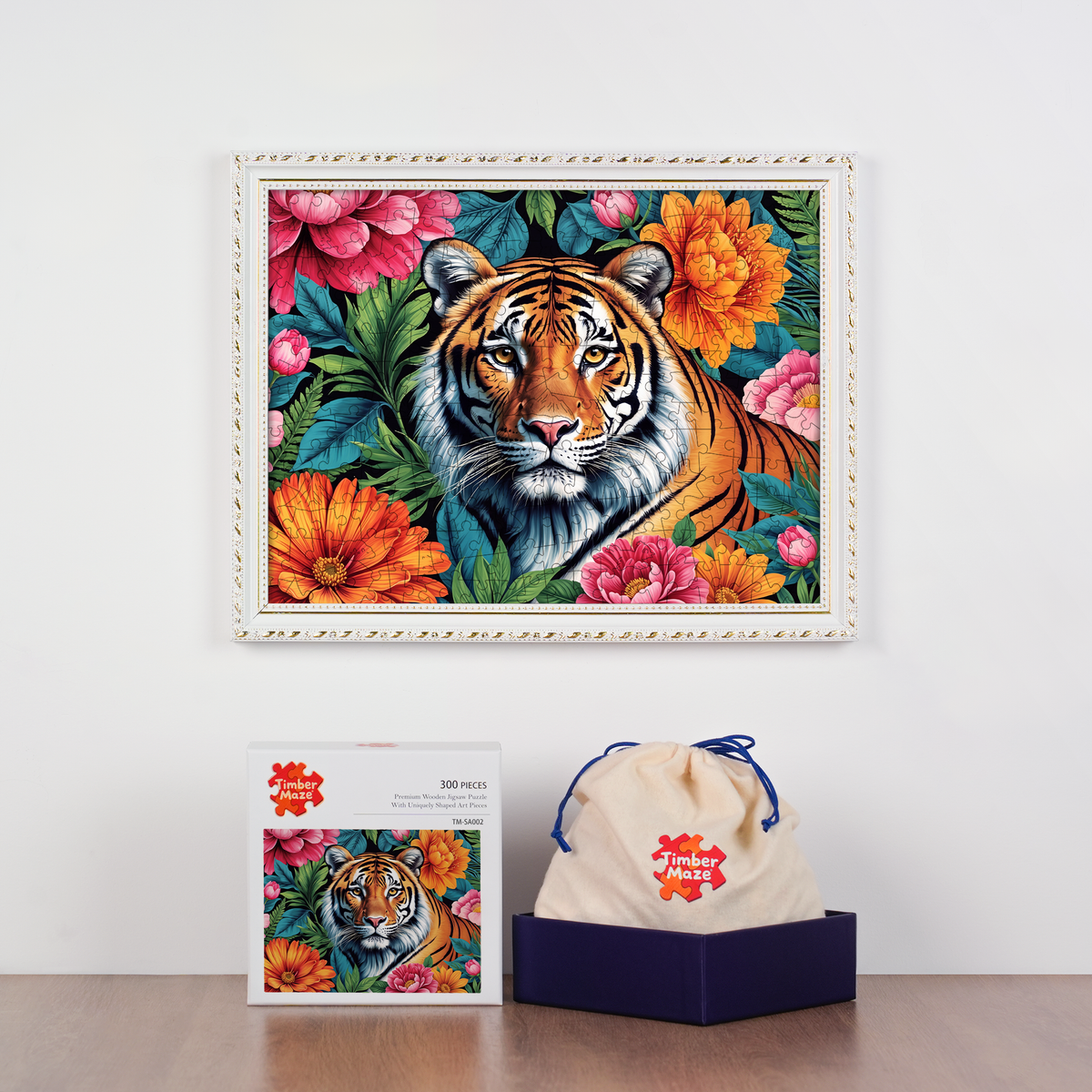 The Tiger's Sanctuary - Wooden Jigsaw Puzzle