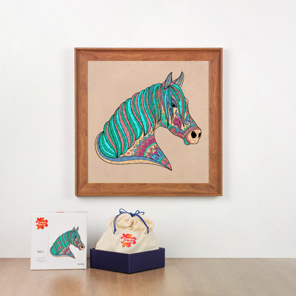 Boho Horse - Wooden Jigsaw Puzzle