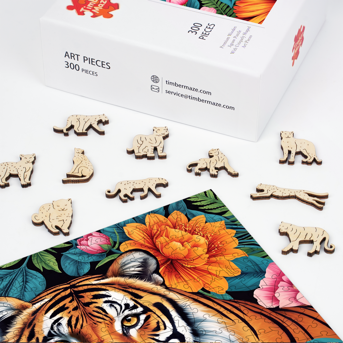 The Tiger's Sanctuary - Wooden Jigsaw Puzzle