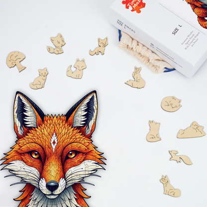The Gilded Fox - Wooden Jigsaw Puzzle