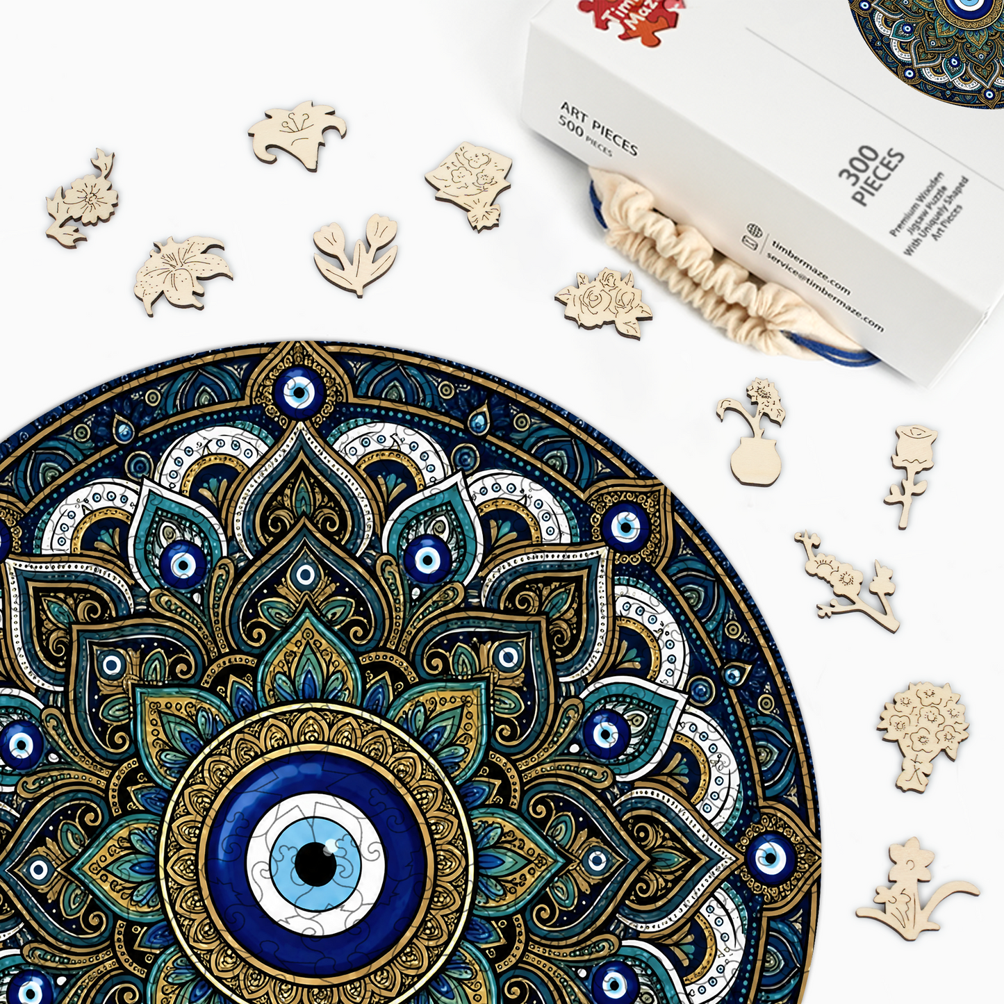 Sacred Eye of Protection - Wooden Jigsaw Puzzle