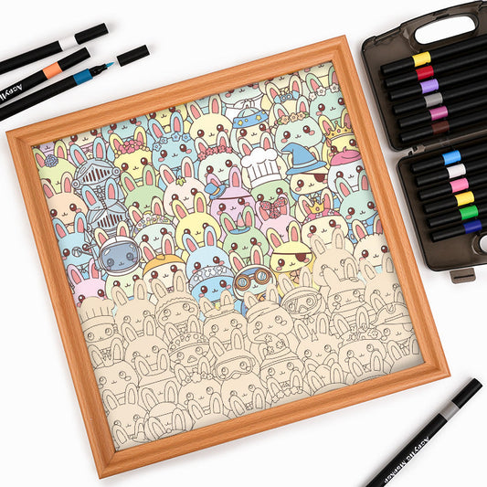Bunny - Wooden Coloring Puzzle