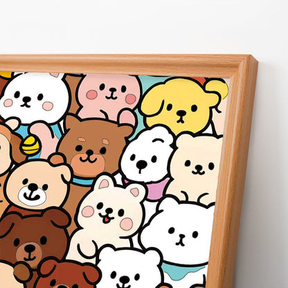 Forest Companions - Wooden Coloring Puzzle