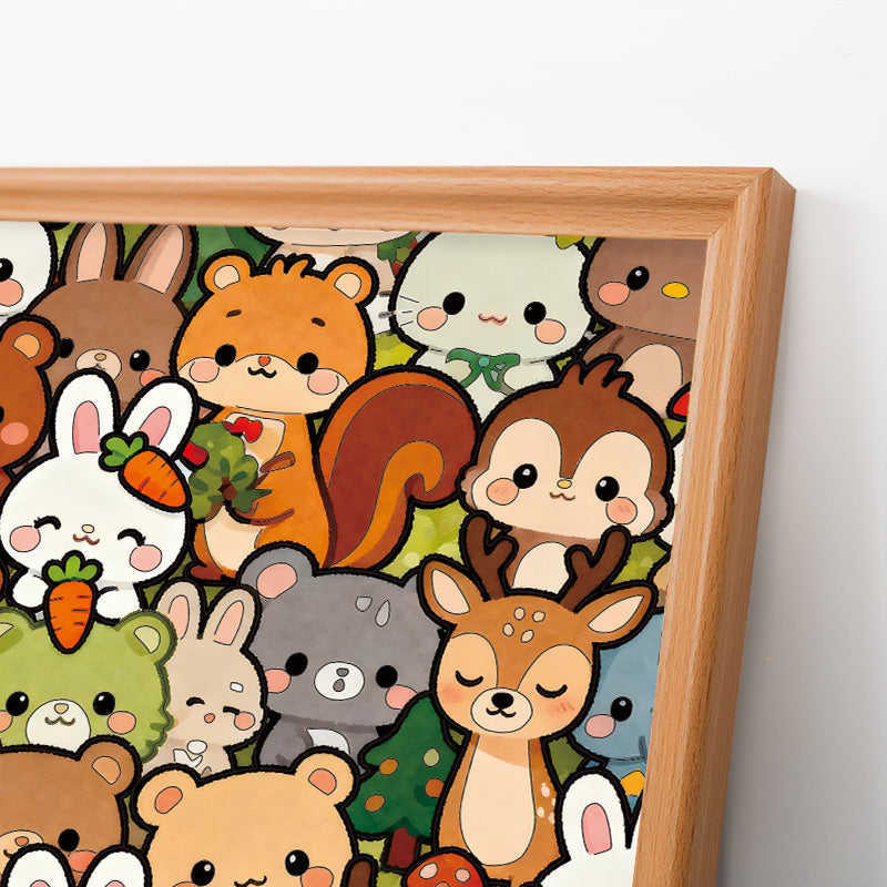 Forest Crew - Wooden Coloring Puzzle