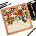 Forest Crew - Wooden Coloring Puzzle