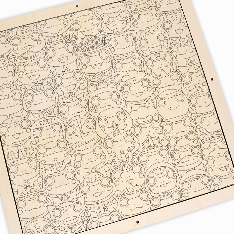 Frog - Wooden Coloring Puzzle