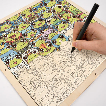 Frog - Wooden Coloring Puzzle