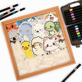 Furry Gathering - Wooden Coloring Puzzle