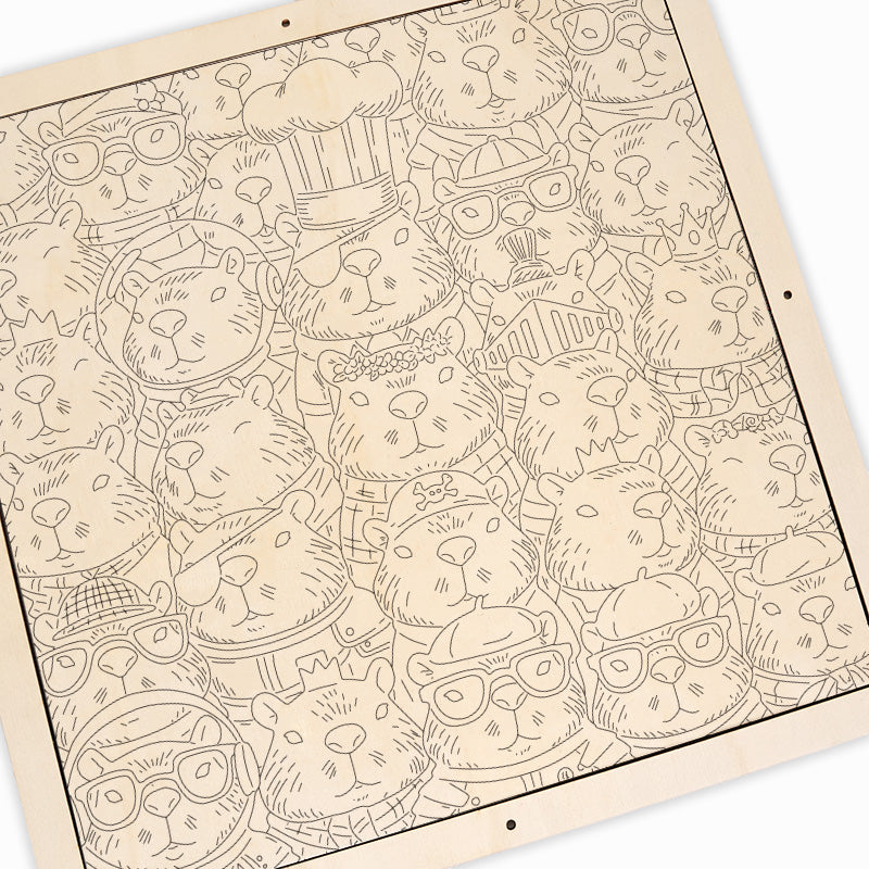 Hamster - Wooden Coloring Puzzle