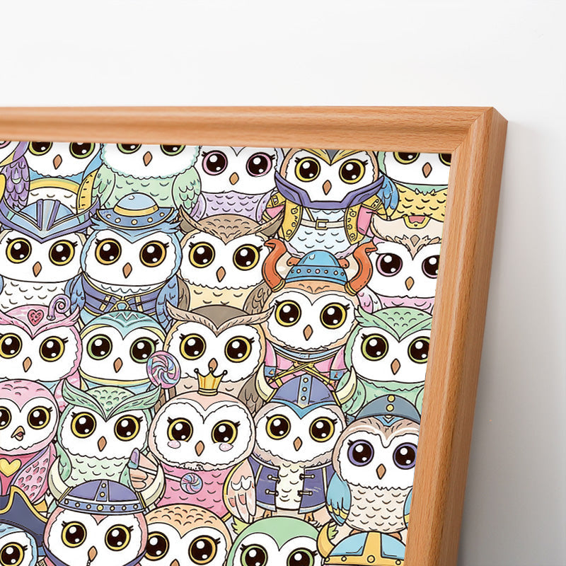 Owl - Wooden Coloring Puzzle