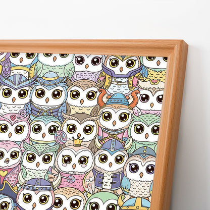 Owl - Wooden Coloring Puzzle