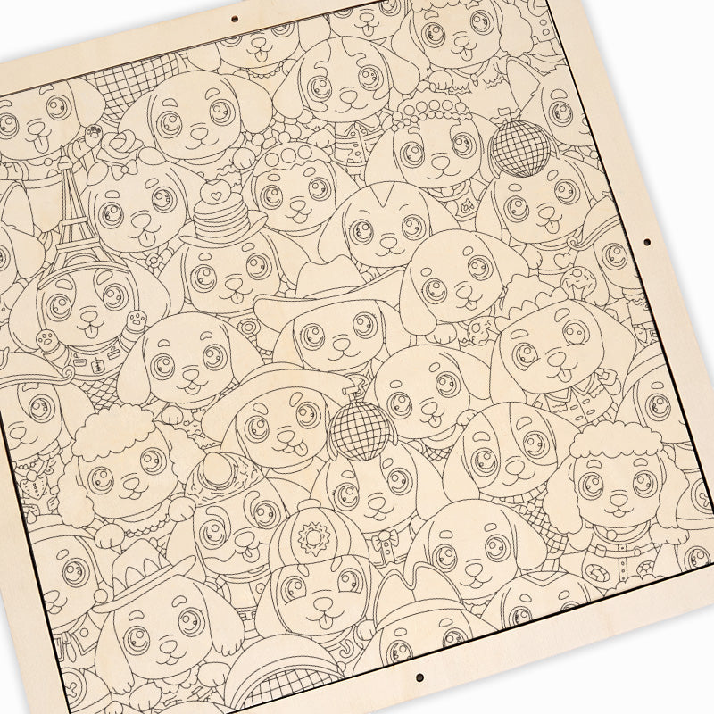 puppy - Wooden Coloring Puzzle
