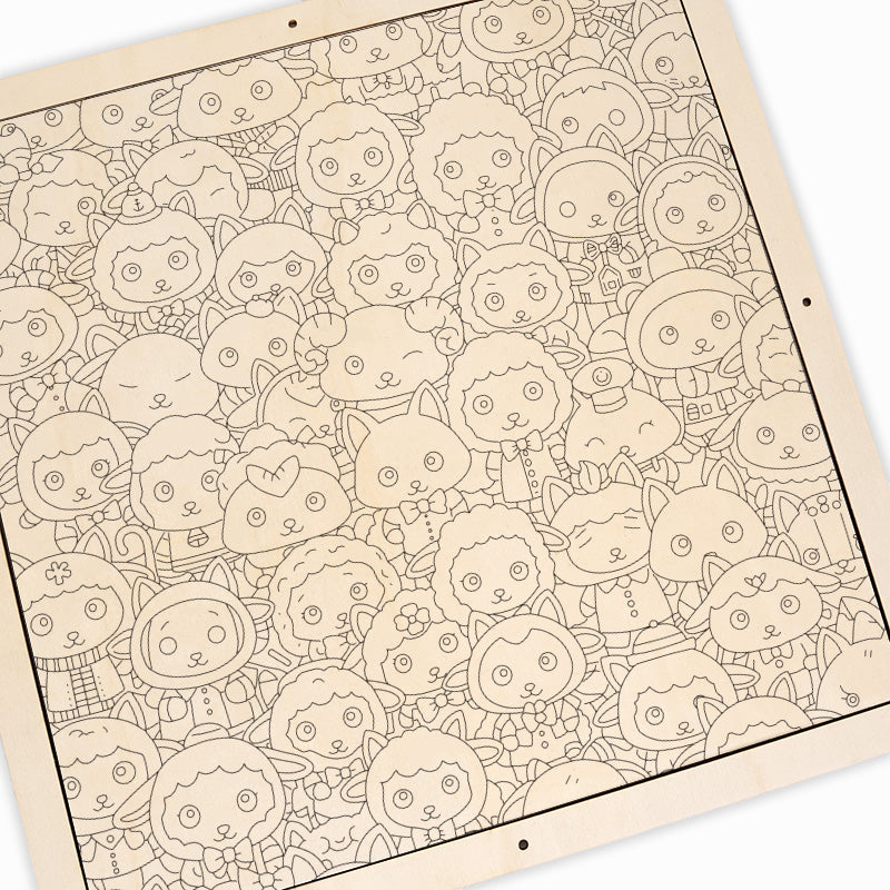 sheep - Wooden Coloring Puzzle