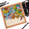 Little Dinos - Wooden Coloring Puzzle