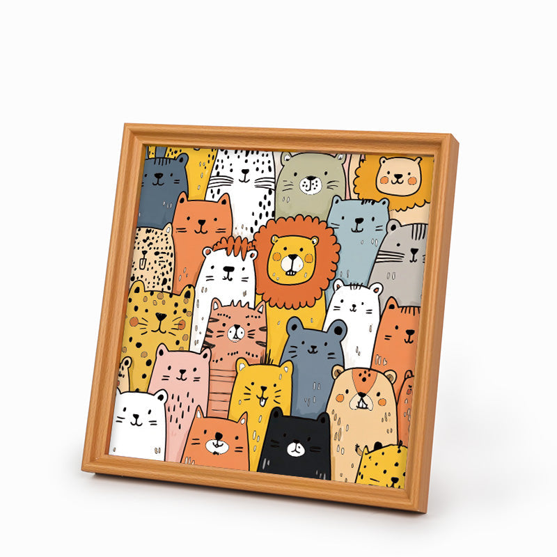 Animal Paradise - Wooden Coloring Puzzle