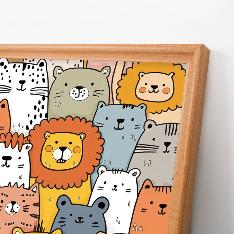 Animal Paradise - Wooden Coloring Puzzle