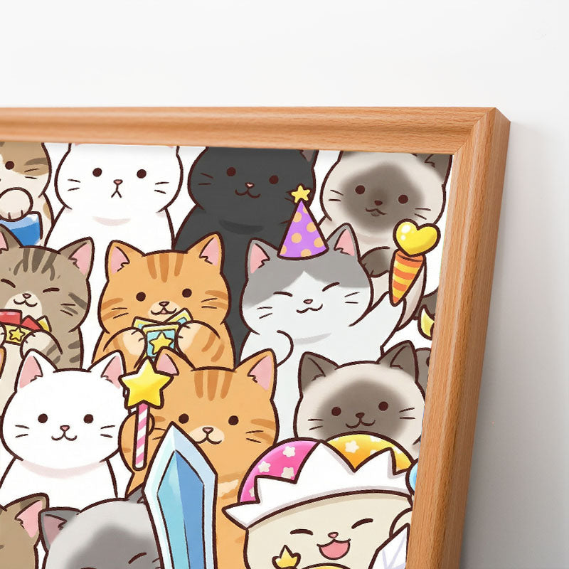 Magic Kittens - Wooden Coloring Puzzle