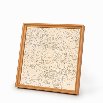 Magic Kittens - Wooden Coloring Puzzle