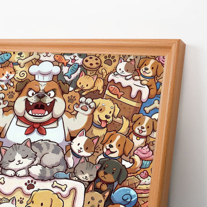 A Purr-fect Wedding - Wooden Coloring Puzzle