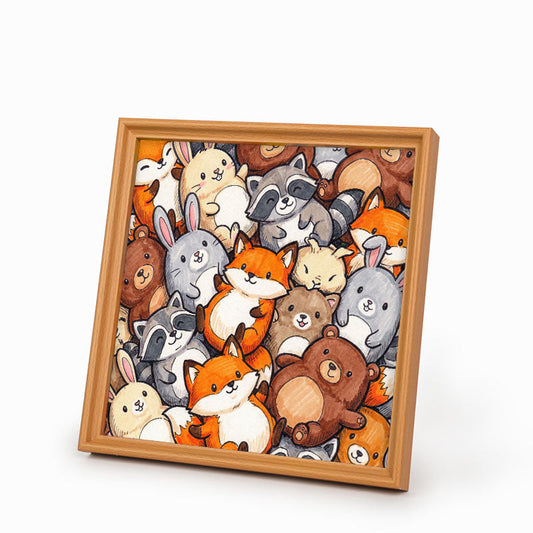 Forest Friends - Wooden Coloring Puzzle