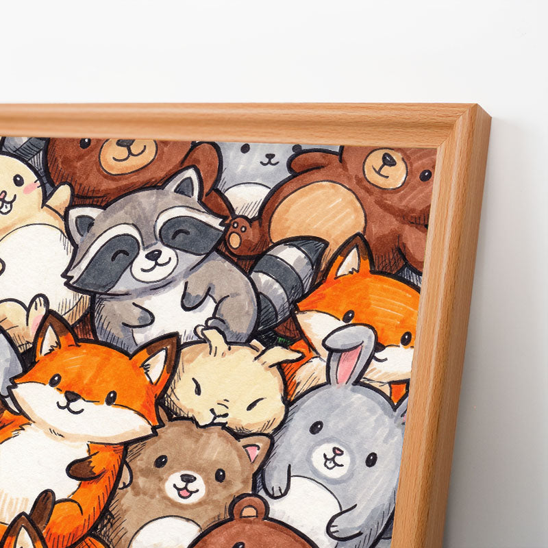 Forest Friends - Wooden Coloring Puzzle