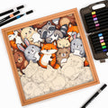 Forest Friends - Wooden Coloring Puzzle