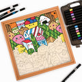 Food Friends - Wooden Coloring Puzzle