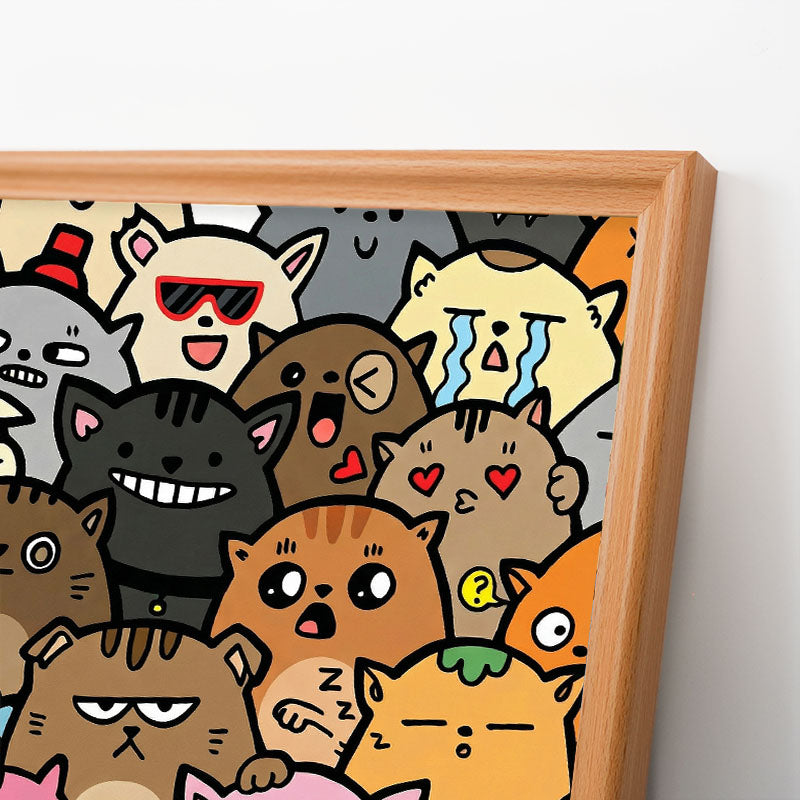 Weird but Cute - Wooden Coloring Puzzle