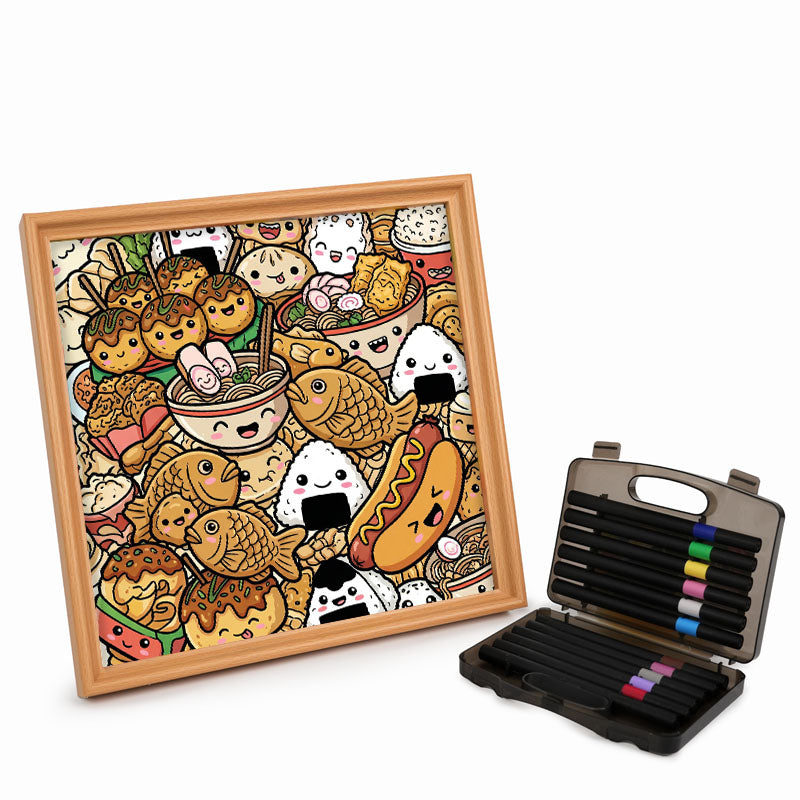 Happy Bites - Wooden Coloring Puzzle