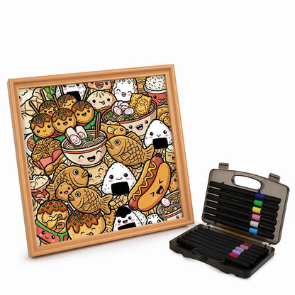 Happy Bites - Wooden Coloring Puzzle