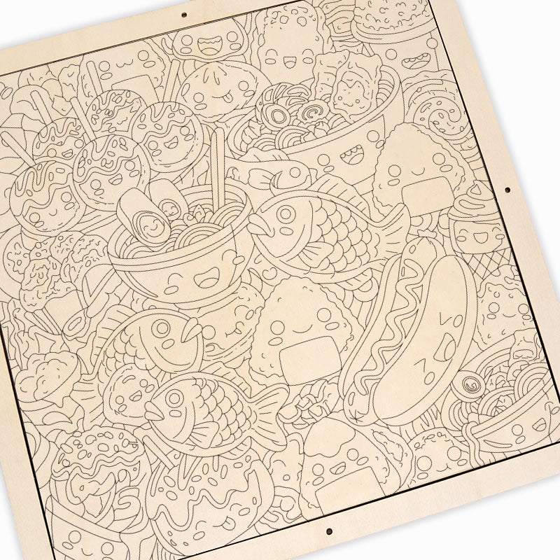 Happy Bites - Wooden Coloring Puzzle