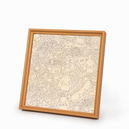 Happy Bites - Wooden Coloring Puzzle