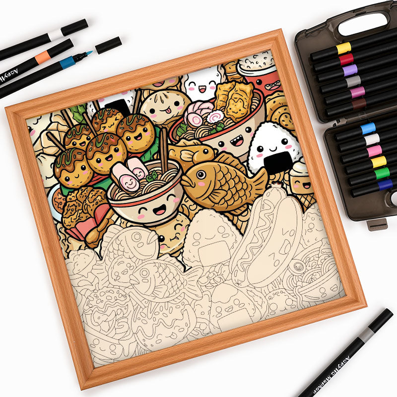 Happy Bites - Wooden Coloring Puzzle
