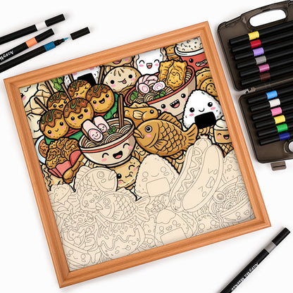 Happy Bites - Wooden Coloring Puzzle