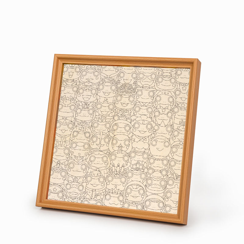 Frog - Wooden Coloring Puzzle