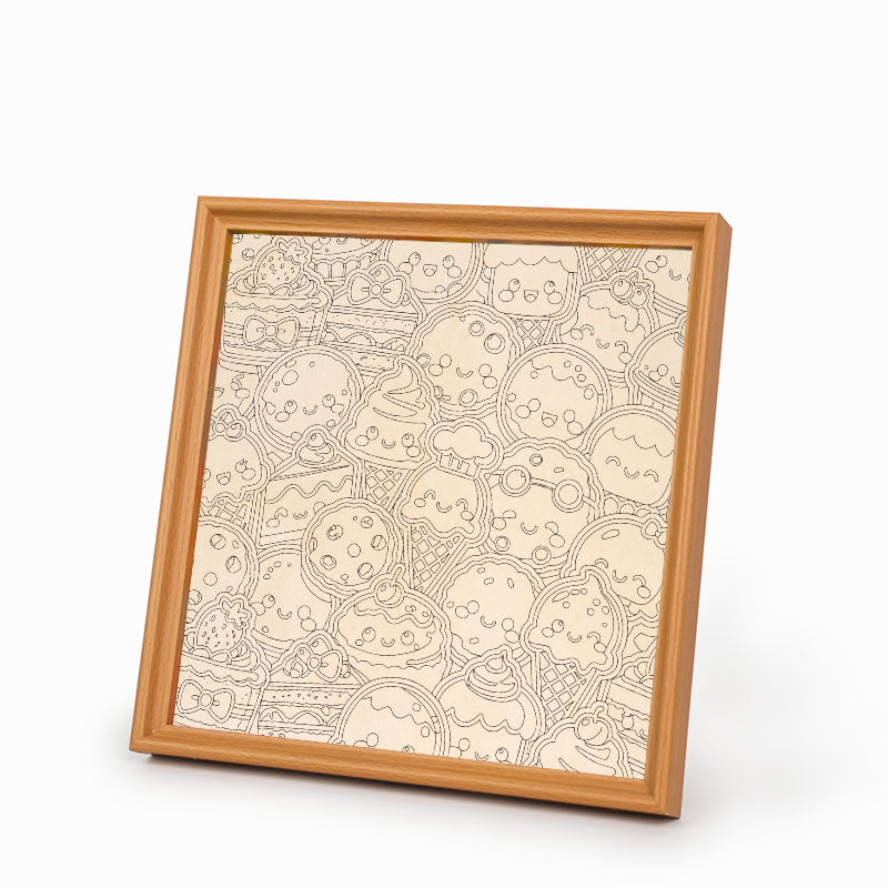 Sweet Treats - Wooden Coloring Puzzle