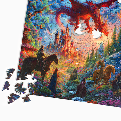 Celestial Dragon - Wooden Jigsaw Puzzle