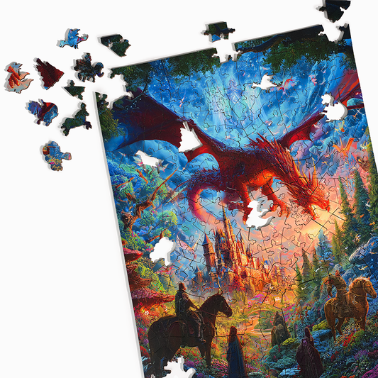 Celestial Dragon - Wooden Jigsaw Puzzle