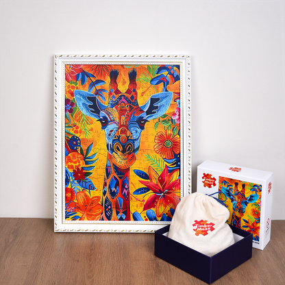 Giraffe Mosaic - Wooden Jigsaw Puzzle