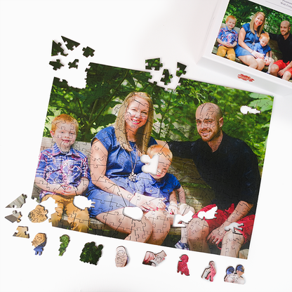 Personalized Photo Happy Family Wooden Puzzles