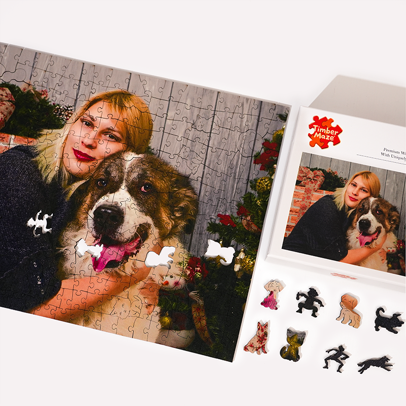 Personalized Photo Pet Lover Theme Wooden Puzzles