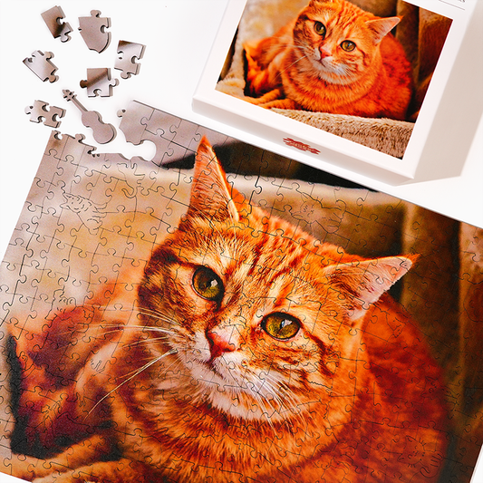 Personalized Cat Lover Photo Wooden Puzzles