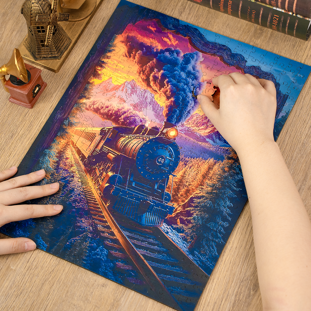 Through Time and Space - Wooden Jigsaw Puzzle