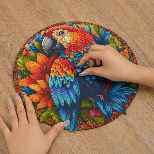 Birds of Bloom - Wooden Jigsaw Puzzle
